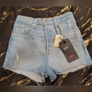 Levi's Ribcage Short, Size 28, Light blue